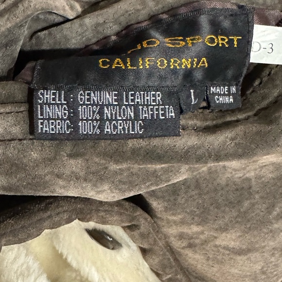 Beyond Sports California Leather Suede Jacket - Picture 11 of 11
